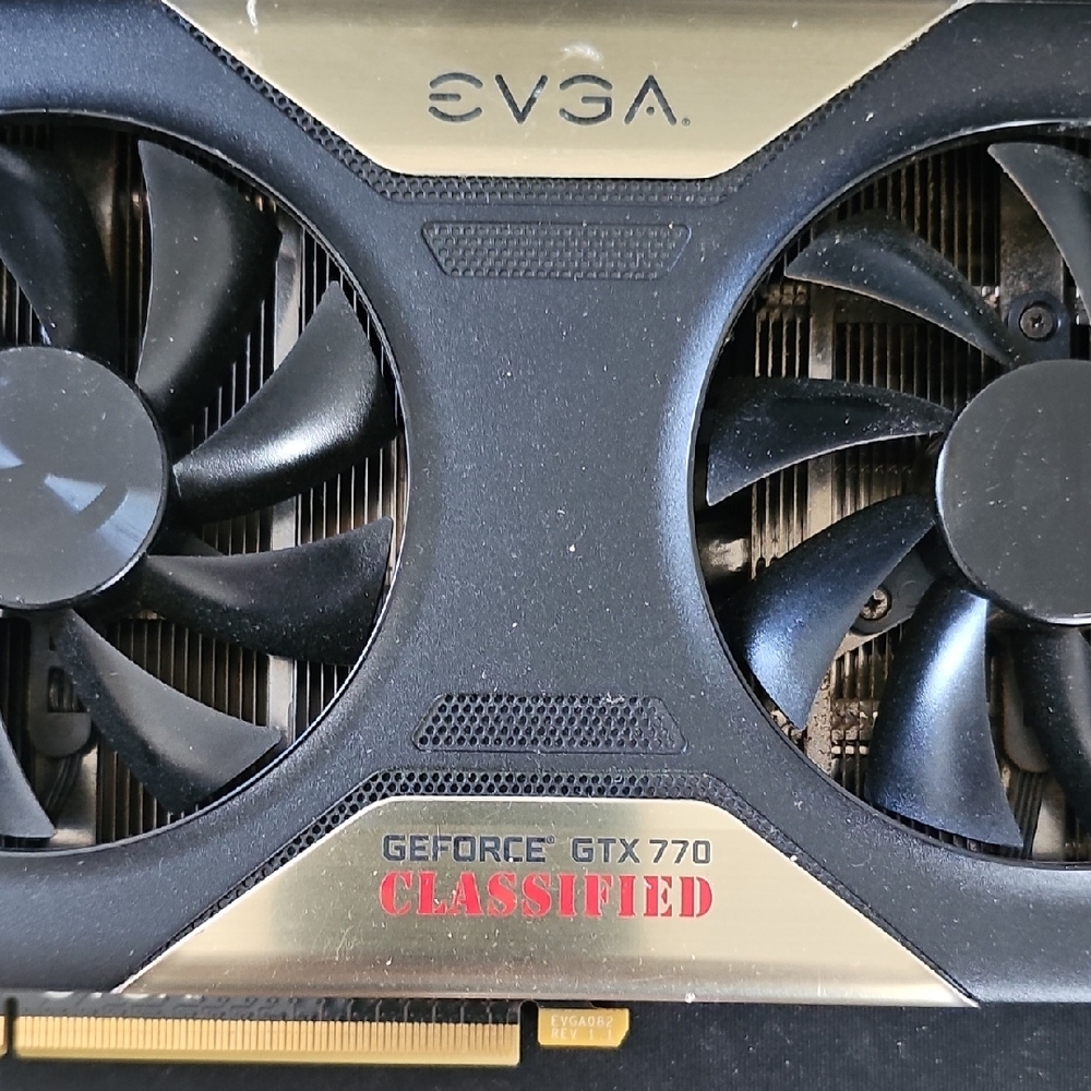 EVGA GeForce GTX 770 Graphics Card - Black and Gold